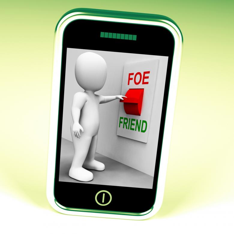 Free stock image of Friend Foe Switch Shows Ally Or Enemy created by Stuart Miles