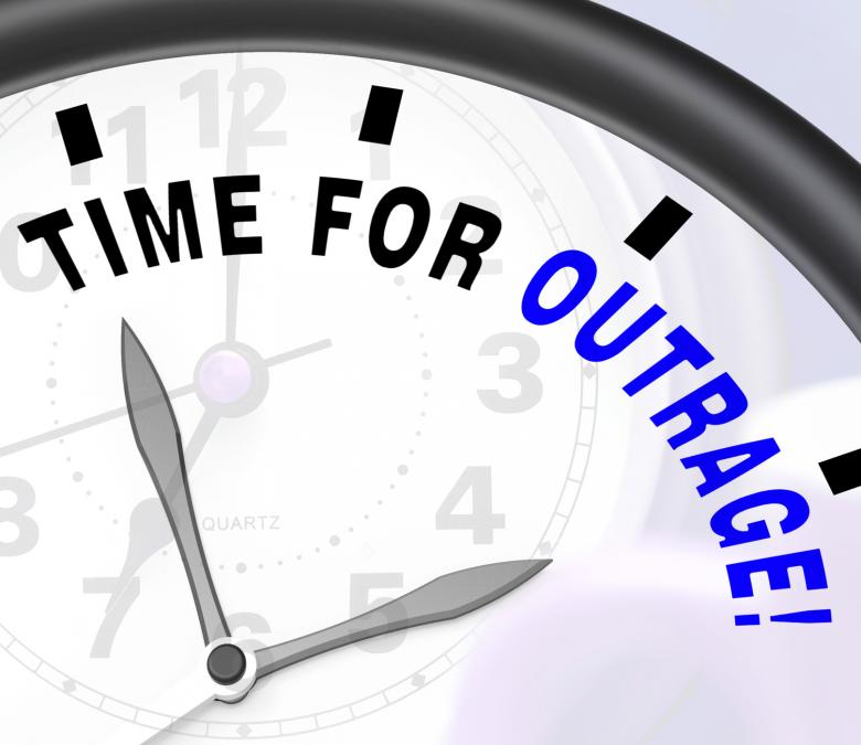 Free stock image of Time for Outrage Message Showing Rage And Anger created by Stuart Miles