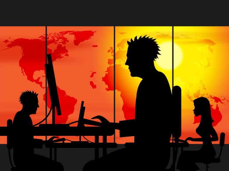 Free stock image of Working Late Indicates Office Workplace And Nighttime created by Stuart Miles