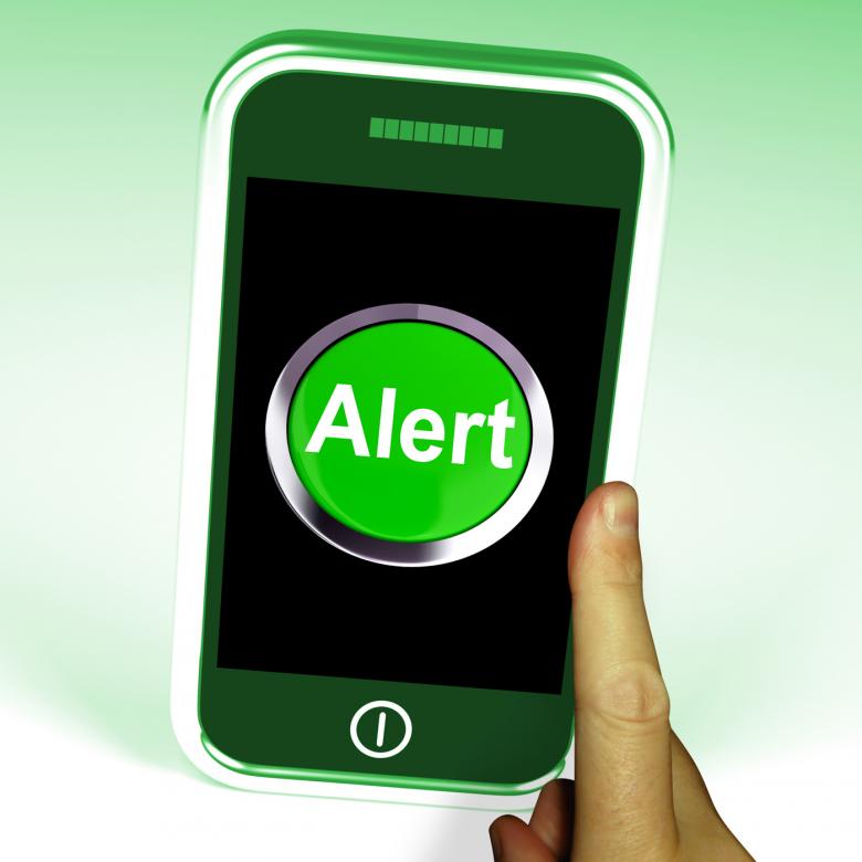 Free stock image of Alert Smartphone Shows Alerting Notification Or Reminder created by Stuart Miles