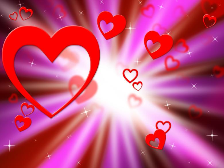 Free stock image of Brightness Hearts Background Shows Lover Partner Or Special created by Stuart Miles