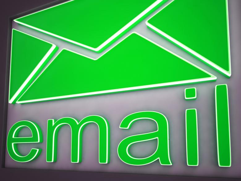 Free stock image of Email Sign Button Showing Online Communication created by Stuart Miles