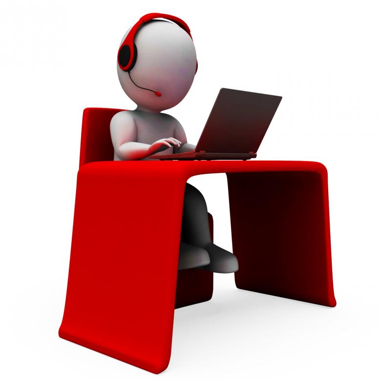 Free stock image of Helpdesk Hotline Operator Shows Support created by Stuart Miles