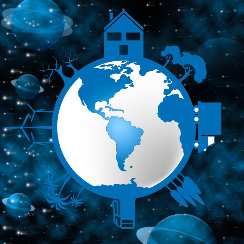 Free stock image of Planets Global Means Earth Friendly And Cosmos created by Stuart Miles