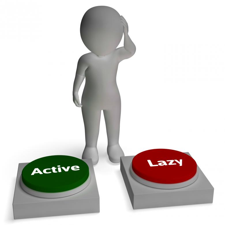 Free stock image of Active Lazy Buttons Shows Proactive Or Relaxing Lifestyle created by Stuart Miles