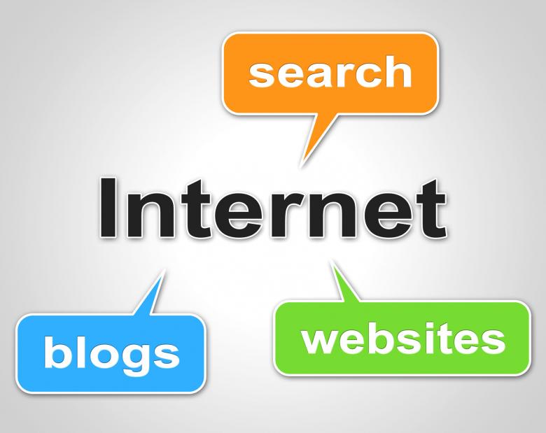 Free stock image of Internet Words Represents World Wide Web And Blog created by Stuart Miles