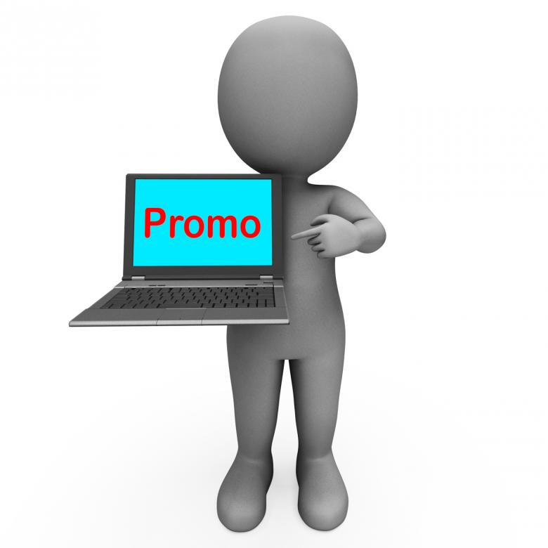 Free stock image of Promo Character Computer Shows Promotion Discounting And Reductions created by Stuart Miles