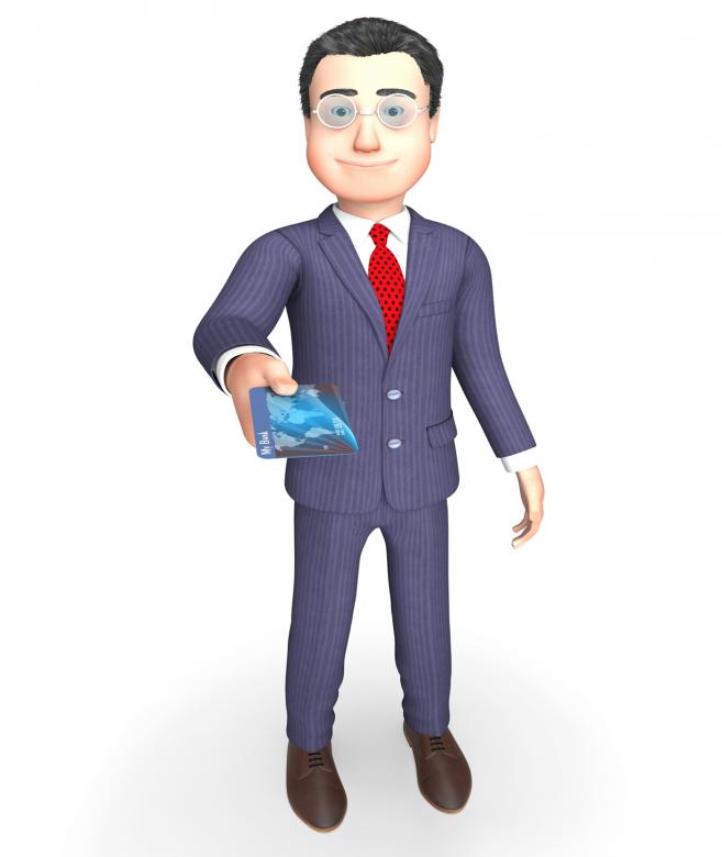 Free stock image of Debit Card Represents Business Person And Banking 3d Rendering created by Stuart Miles