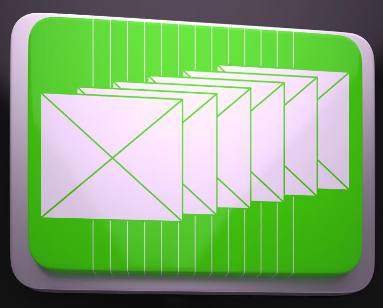 Free stock image of Piled Envelopes Shows Mailing Technology Worldwide Inbox created by Stuart Miles