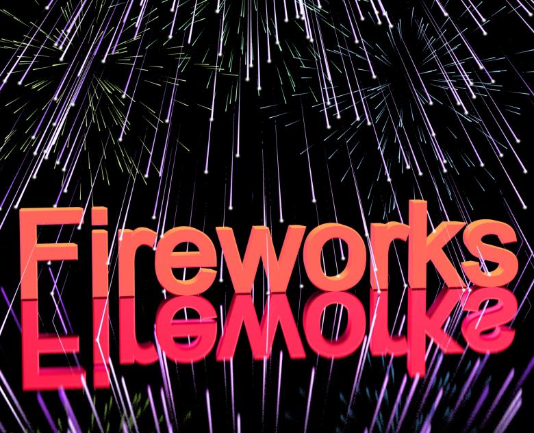 Free stock image of Exploding Fireworks For New Years Or Independance Celebrations created by Stuart Miles