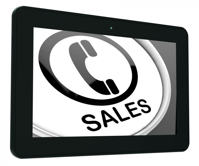 Free stock image of Sales Tablet Shows Call For Sales Assistance created by Stuart Miles