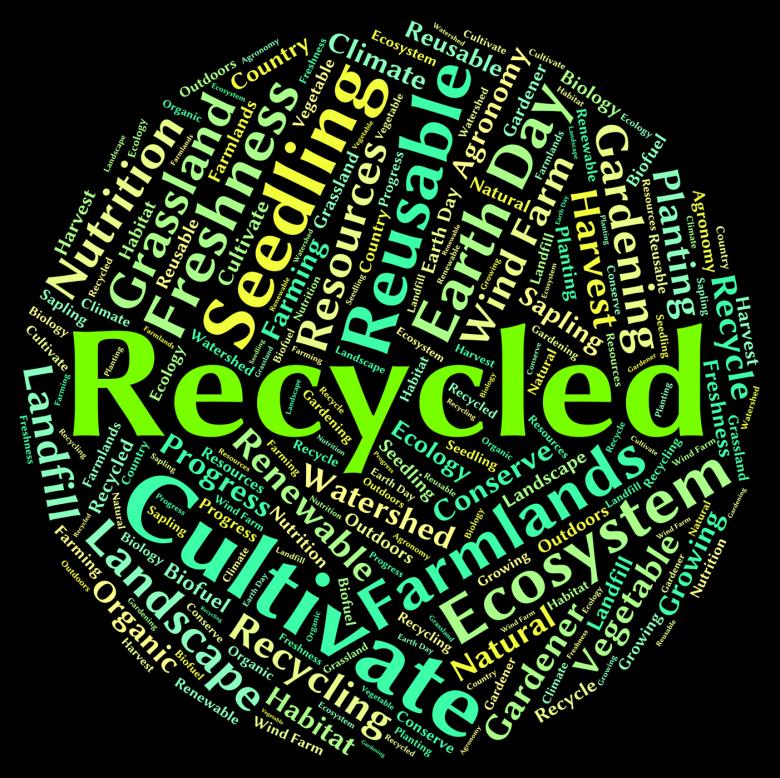 Free stock image of Recycled Word Shows Earth Friendly And Environmentally created by Stuart Miles
