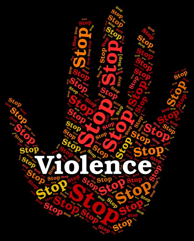 Free stock image of Stop Violence Indicates Warning Sign And Brute created by Stuart Miles