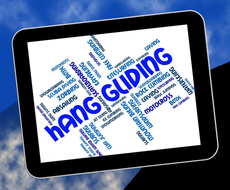 Free stock image of Hang Gliding Means Hanggliders Words And Glide created by Stuart Miles