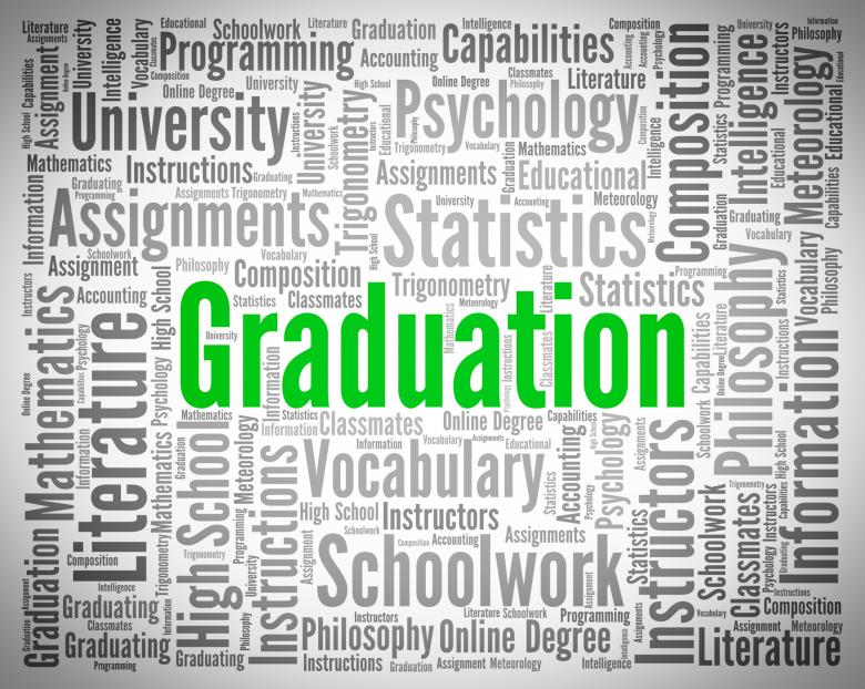 Free stock image of Graduation Word Represents University Phd And Diploma created by Stuart Miles