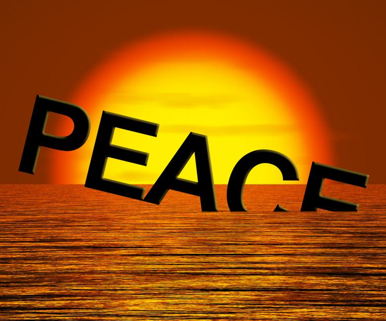 Free stock image of Peace Word Sinking Showing War And Conflict created by Stuart Miles