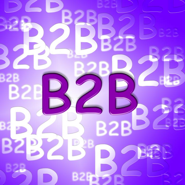 Free stock image of B2b words shows business and corporate client created by Stuart Miles