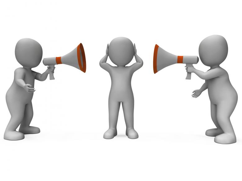 Free stock image of Loud Hailer Characters Show Megaphone Attention Explaining And Bullyin created by Stuart Miles