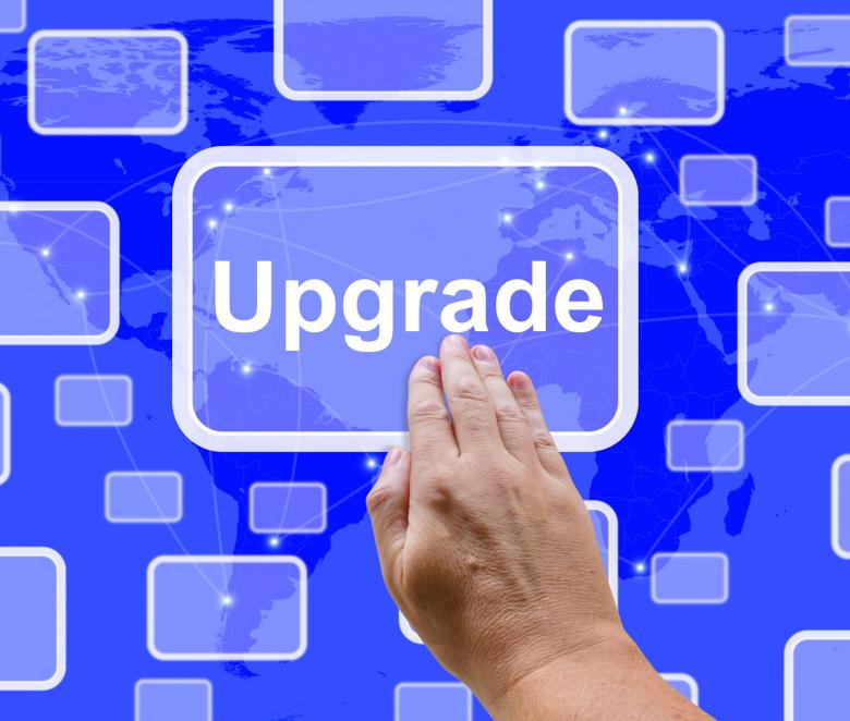 Free stock image of Upgrade Button Showing Software Updates To Fix Applications created by Stuart Miles