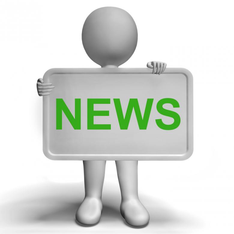 Free stock image of News Message Board Shows Media Headlines And Information created by Stuart Miles