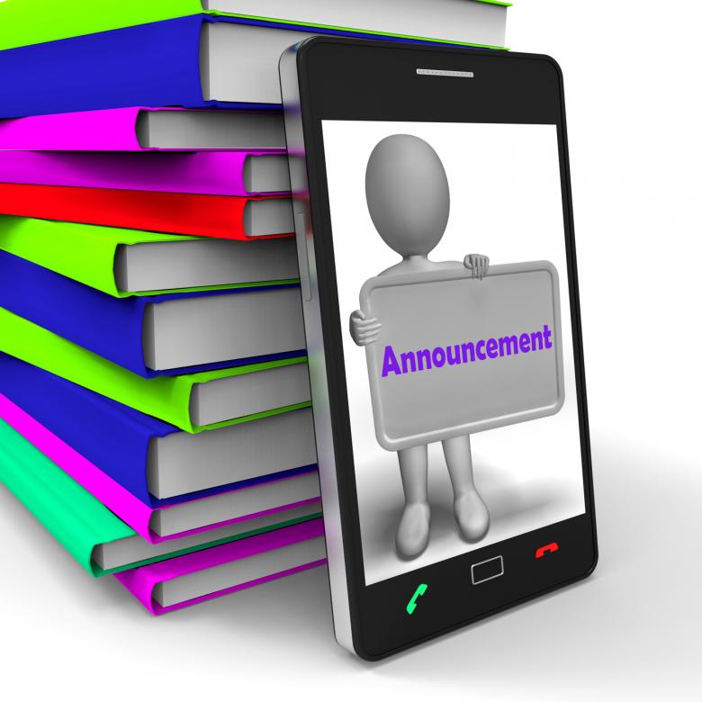 Free stock image of Announcement Phone Shows Message Notice Or Report created by Stuart Miles