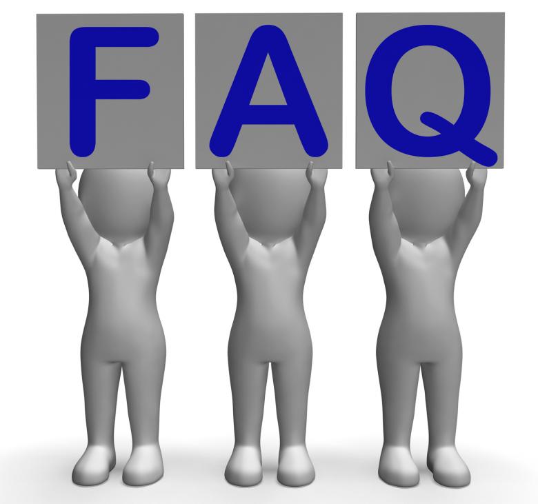 Free stock image of FAQ Banners Shows Frequent Assistance And Support created by Stuart Miles