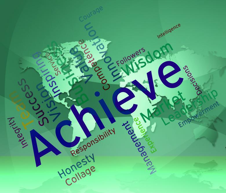 Free stock image of Achieve Words Represents Successful Resolution And Victory created by Stuart Miles