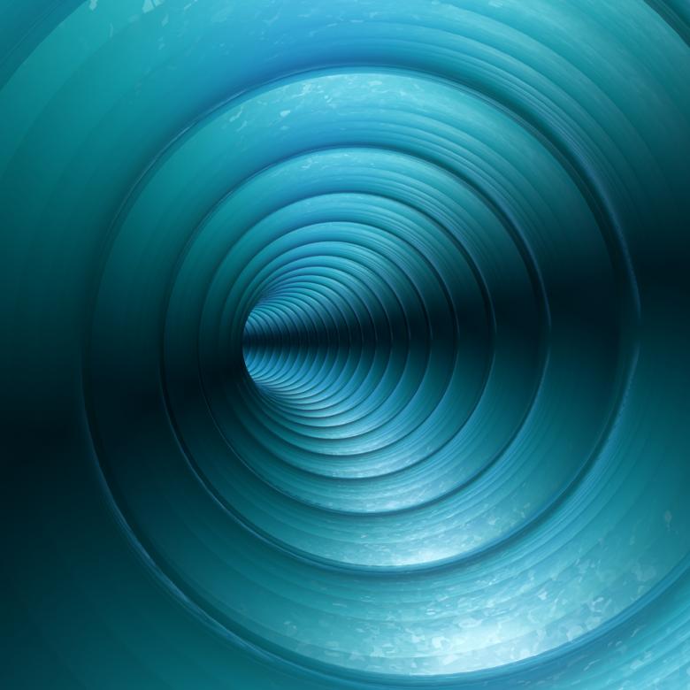 Free stock image of Turquoise Vortex Abstract Background With Twirling Twisting Spiral created by Stuart Miles