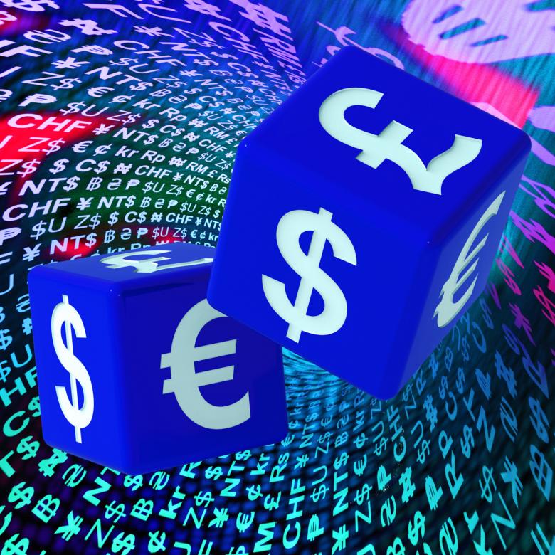 Free stock image of Currencies Dice On Background Shows Forex created by Stuart Miles
