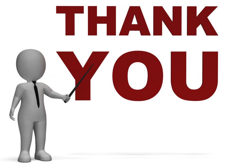 Free stock image of Thank You Notice Shows Thanks created by Stuart Miles