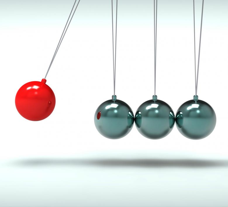 Free stock image of Newton Cradle Shows Energy And Action created by Stuart Miles