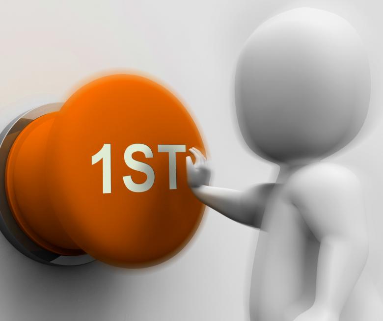 Free stock image of First Pressed Means 1st Place And Winning created by Stuart Miles