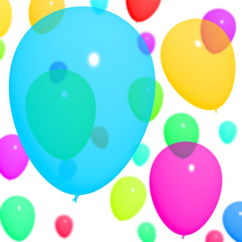 Free stock image of Multicolored Balloons Background For Birthday Or Anniversary created by Stuart Miles