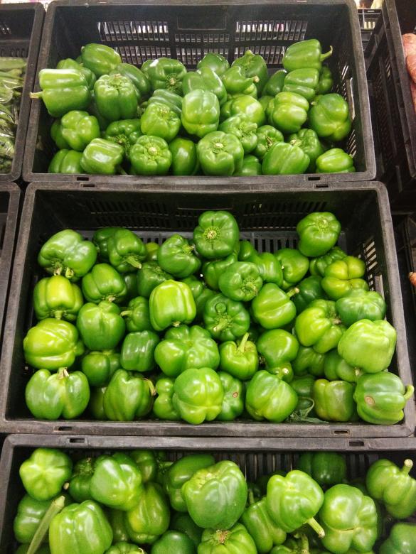 Free stock image of Green Capsicum Peppers created by kiraan