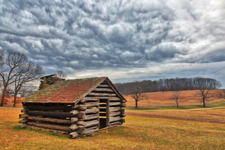 Free stock image of Valley Forge Cabin Cloudscape - HDR created by Nicolas Raymond