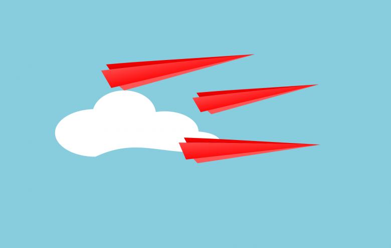 Free stock image of Paper Planes Illustration created by pixloger