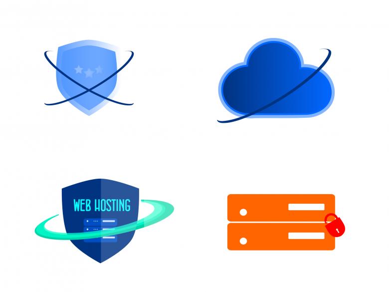 Free stock image of Secure Web Hosting Icons created by pixloger