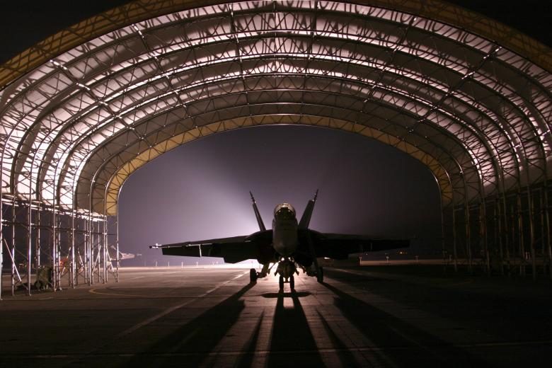 Free stock image of Fighter Jet in the Hangar created by Pixabay