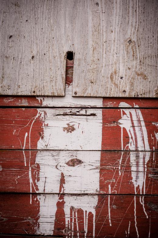Free stock image of Red Wood with White Paint Spatter created by Bjorgvin