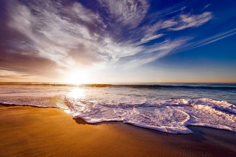 Free stock image of California Beach created by Pixabay