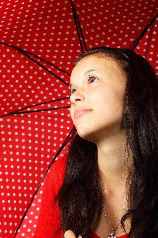 Free stock image of Girl in Red created by Pixabay