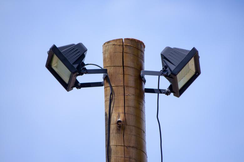 Free stock image of Two solar powered LED spotlights created by Eduardo Soares Bogosian