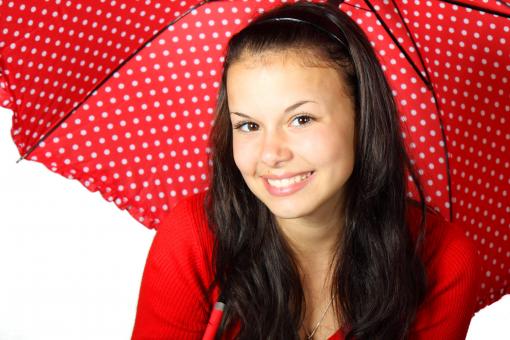 Girl in Red - Free Stock Photo