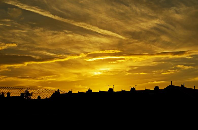 Free stock image of Yellow Sunset created by Pixabay