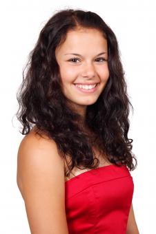 Free Stock Photo of Girl in Red