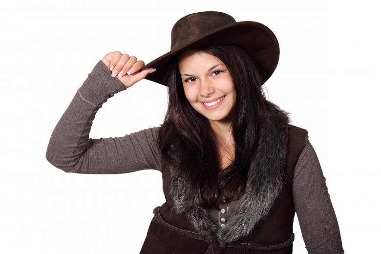Free stock image of Girl with Hat created by Pixabay
