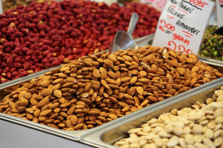 Free stock image of Tray of Almonds created by Pixabay