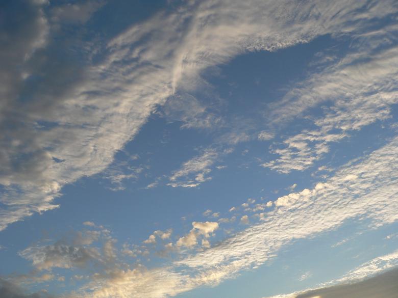 Free stock image of Brightly lit up clouds during a summer sunset created by James Jack