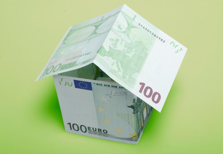 Free stock image of Euro banknotes as House created by 2happy