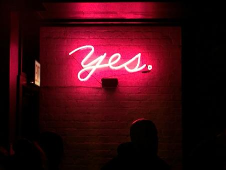 Pink YES Neon Sign - Free Stock Photo